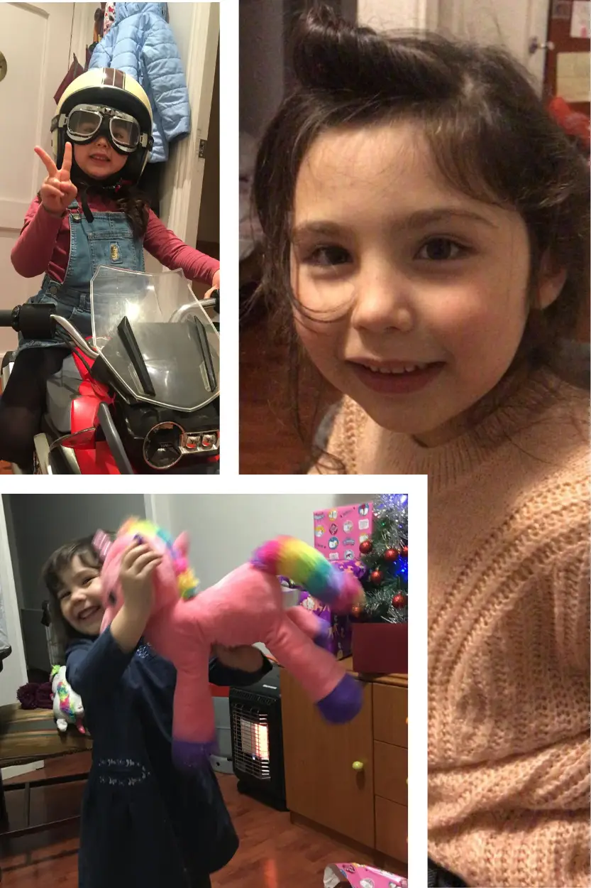 Camila Rebecca Quesada Sidorkevich with her father Julio Quesada